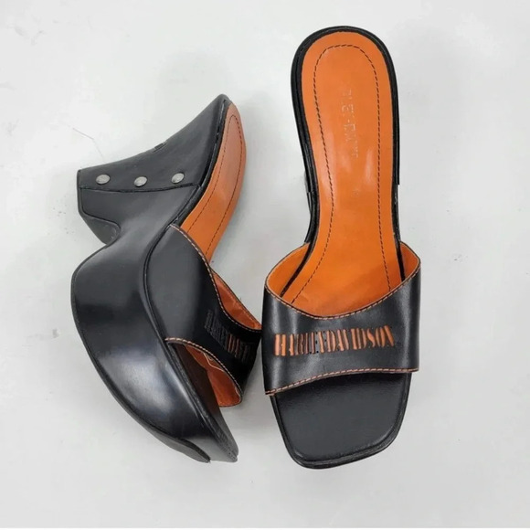 Vintage Harley Davidson wedges - Picture 1 of 4